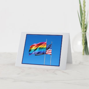 Tarjeta de saludo 'Pride' en blanco
