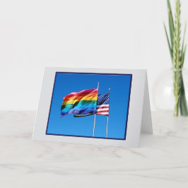 Tarjeta de saludo 'Pride' en blanco