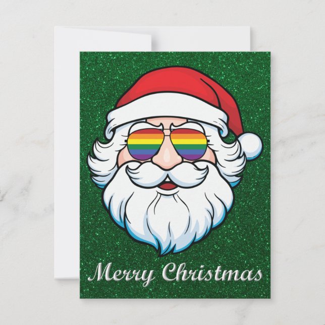 Tarjeta de saludo Pride Santa Navidades (Anverso)