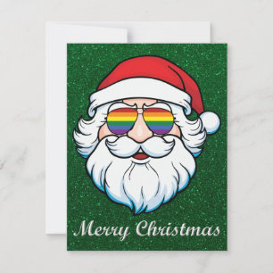 Tarjeta de saludo Pride Santa Navidades