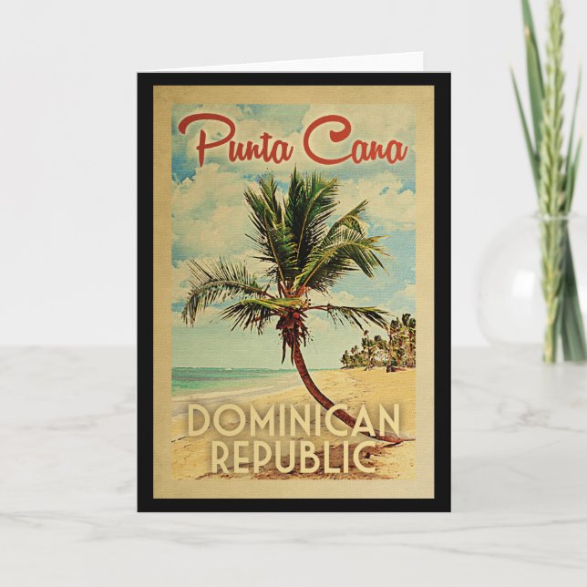 Tarjeta de saludo Punta Cana República Dominicana  (Anverso)