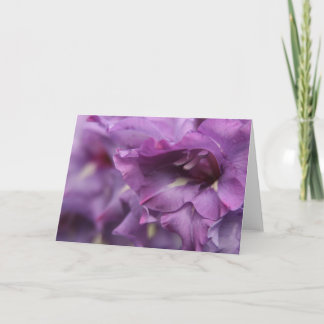 Tarjeta de saludo Purple Florals