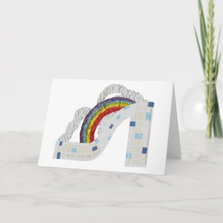 Tarjeta de saludo Rainbow Stiletto