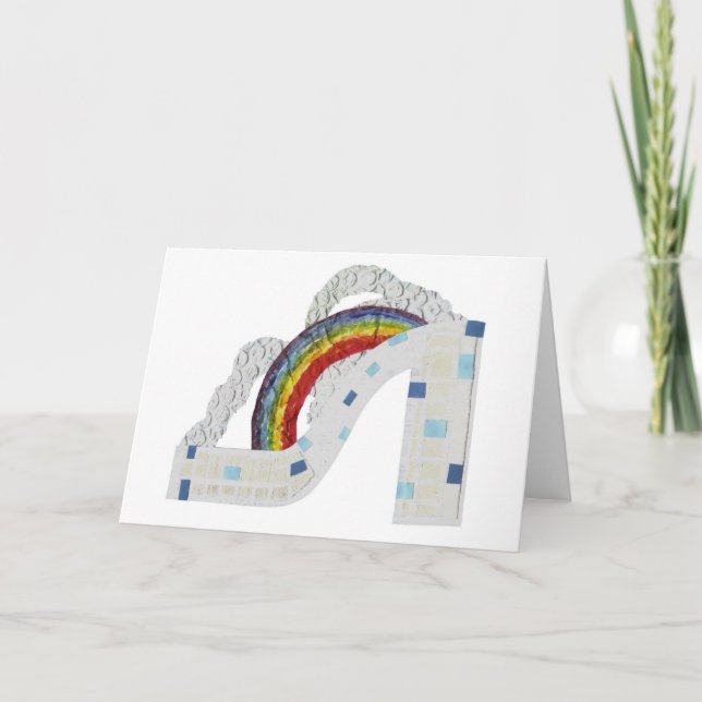 Tarjeta de saludo Rainbow Stiletto (Anverso)