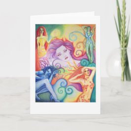 Tarjeta de saludo Rainbow Women