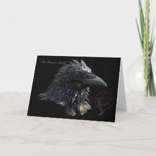 Tarjeta de saludo Raven Crow
