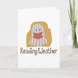 Tarjeta de saludo Reading Weather   Amante de los 