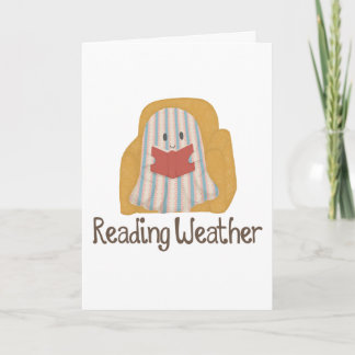 Tarjeta de saludo Reading Weather | Amante de los