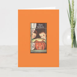 Tarjeta de saludo Retro Halloween