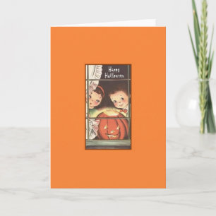 Tarjeta de saludo Retro Halloween