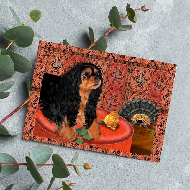 Tarjeta de saludo, Rey Charles Cavalier Spaniel (Subido por el creador)