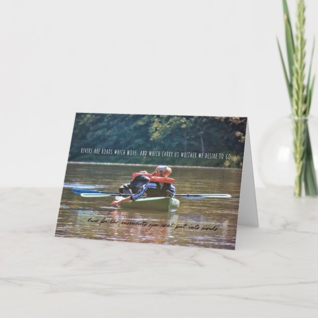 Tarjeta de saludo RIVER FLOAT (Anverso)