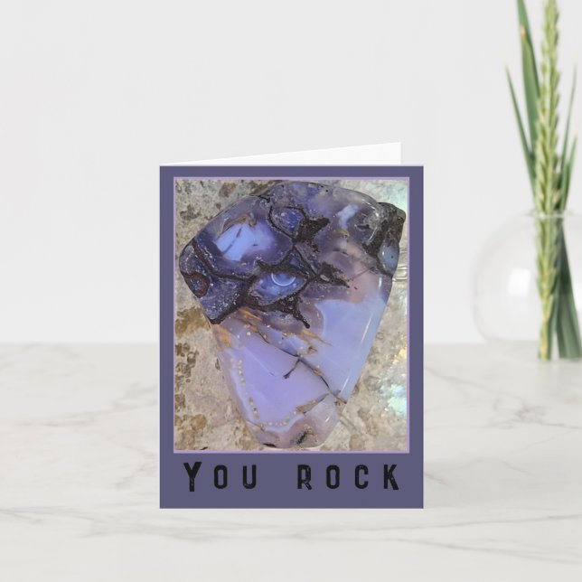 Tarjeta de saludo Rock You Rock de Oregon Holly Bl (Anverso)
