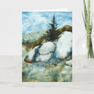 Tarjeta de saludo "Rocks and Pine" Country Roads