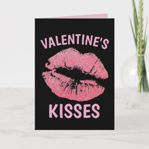 TARJETA DE SALUDO ROMÁNTICA DE BESOS DEL DÍA DE SA