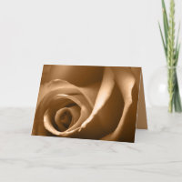 Tarjeta de saludo Rosa de Otoño