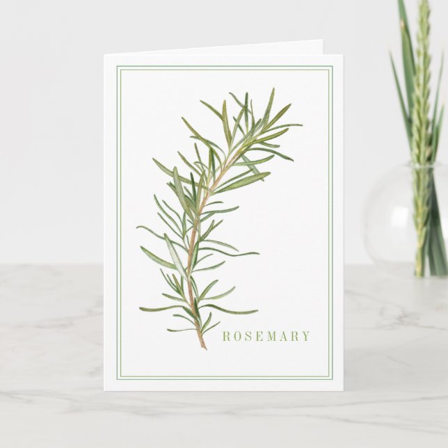 Tarjeta de saludo ROSEMARY FRESCO (Anverso)