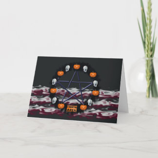 Tarjeta de saludo Samhain Gothic Wreath