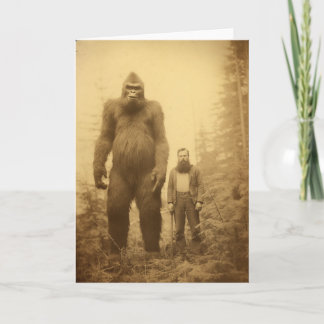 Tarjeta de saludo Sasquatch/Big Foot, Cryptids