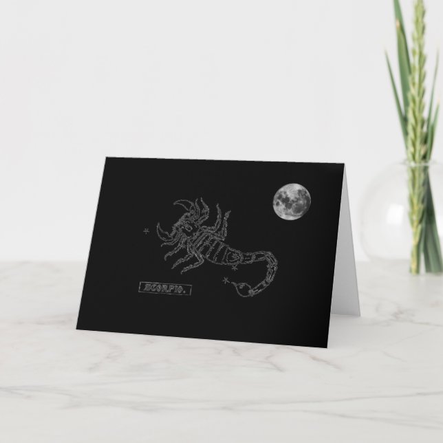 Tarjeta de saludo Scorpio (Anverso)