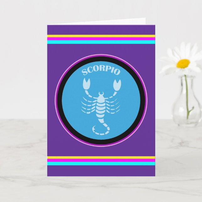 Tarjeta de saludo Scorpio (Planta pequeña)