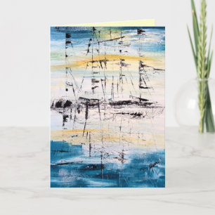 Tarjeta de saludo Seascape - Navegación de verano