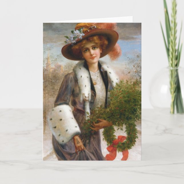 Tarjeta de saludo "Seasons Greetings" (Anverso)