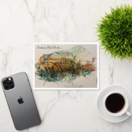 Tarjeta de saludo Sedona Red Rocks