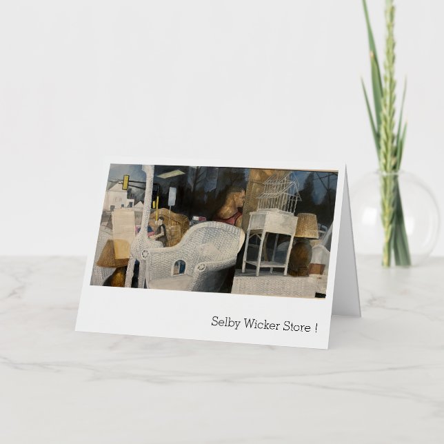 Tarjeta de saludo Selby Wicker (Anverso)