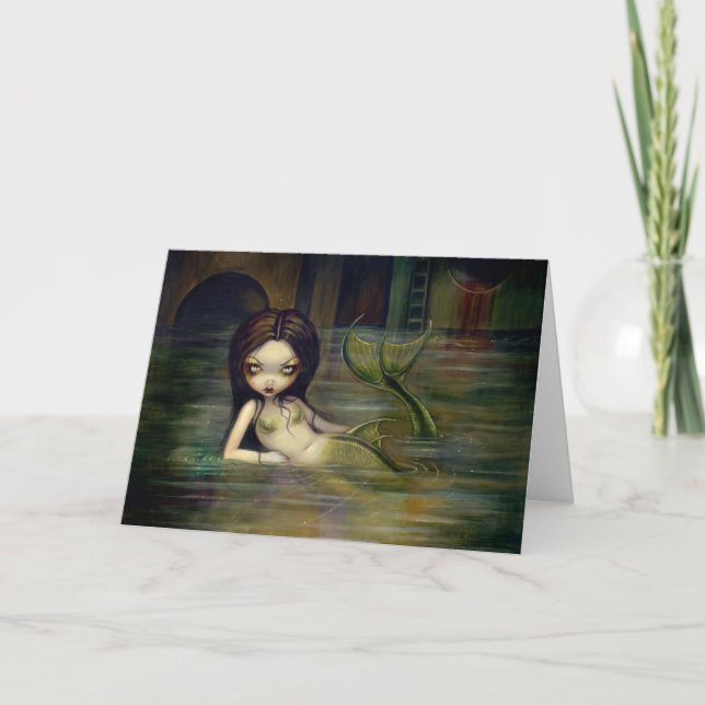 Tarjeta de saludo "Sewer Mermaid" (Anverso)