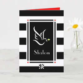 Tarjeta de saludo Shalom Dove