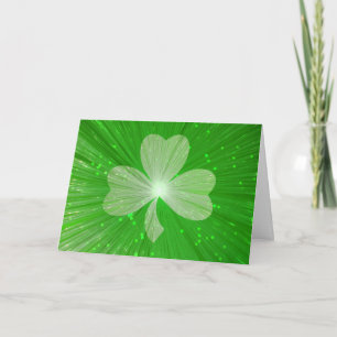 Tarjeta de saludo Shamrock 'Your Text'