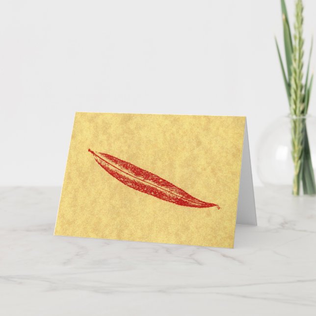 Tarjeta de saludo "Simple Willow" Country Roads (Anverso)