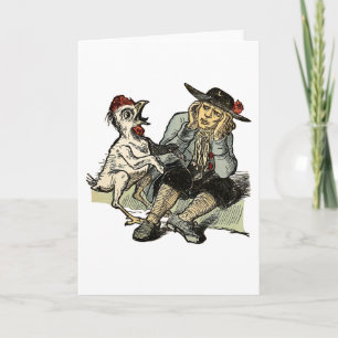 Tarjeta de saludo "Singing Chicken"