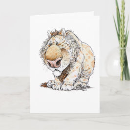 Tarjeta de saludo sintiéndose bestial