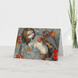 Tarjeta de saludo "Sirena de Otoño"