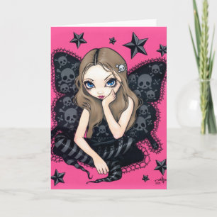 Tarjeta de saludo "Skulls and Stars"