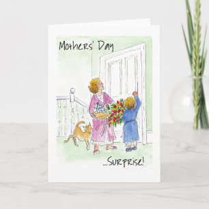 Tarjeta de saludo 'Sorpresa' del Día de la Madre