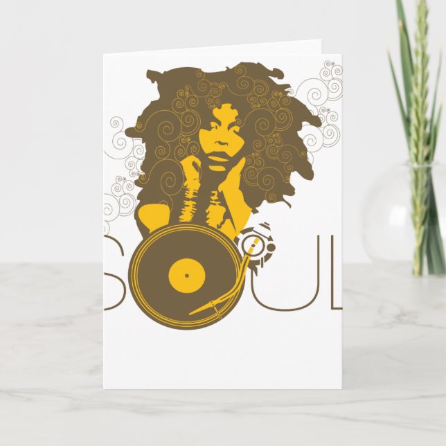 Tarjeta de saludo Soul Music (Anverso)