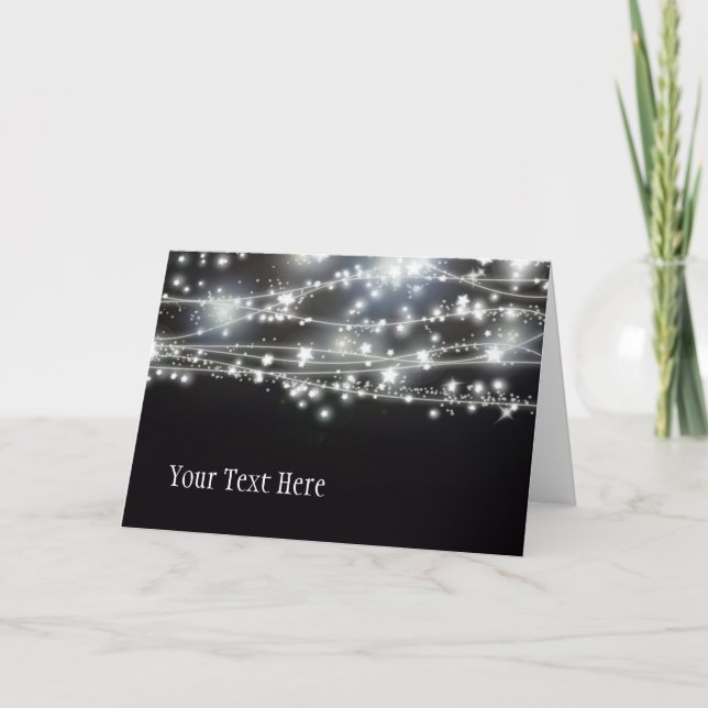 Tarjeta de saludo Sparkling Stars (Anverso)