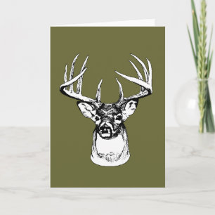 Tarjeta de saludo Stag/Hunters