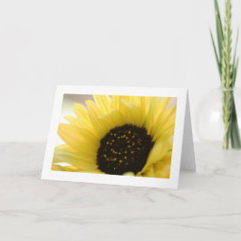 Tarjeta de saludo Summer Sunflower Organic Blank