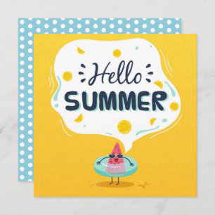 Tarjeta de saludo Summer Watermelon