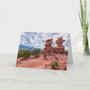 Tarjeta de saludo Sunburst para los gemelos siames