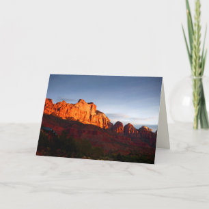 Tarjeta de saludo Sunrise, Red Rocks Utah Blank