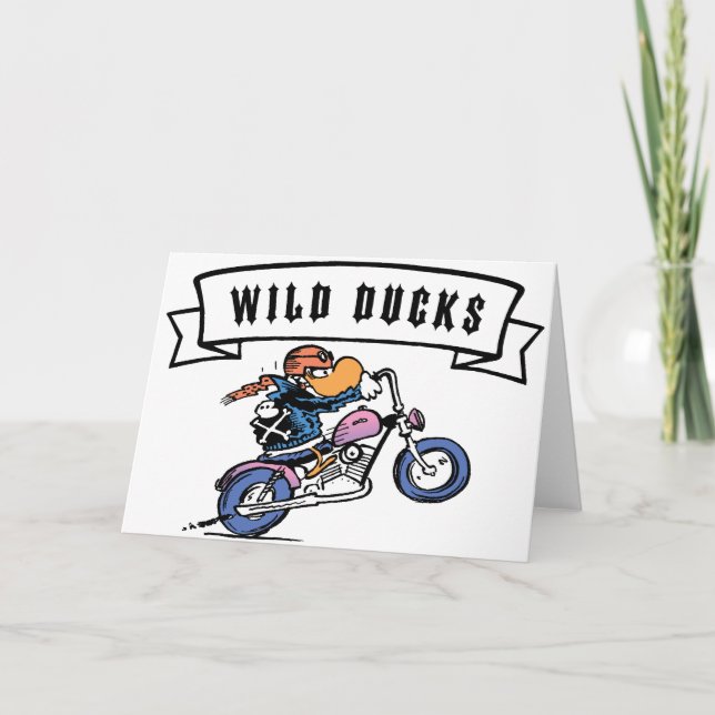 Tarjeta de saludo Swamp Wild Ducks (Anverso)