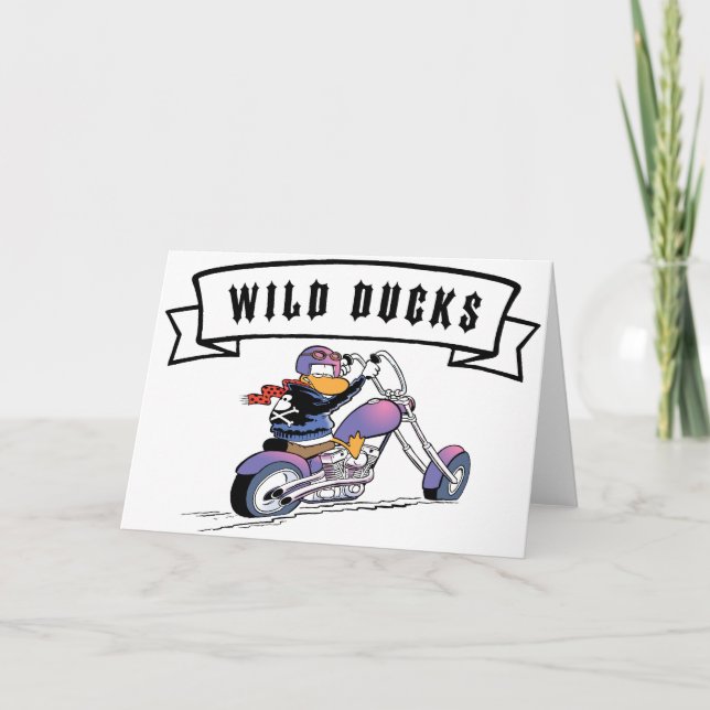 Tarjeta de saludo Swamp Wild Ducks (Anverso)
