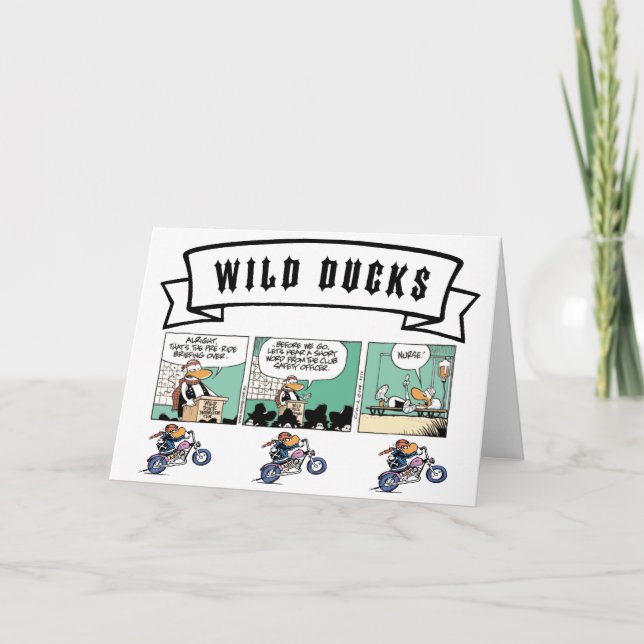 Tarjeta de saludo Swamp Wild Ducks (Anverso)