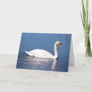 Tarjeta de saludo Swan