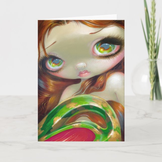 Tarjeta de saludo "Tail of Mossy Gold" (Anverso)